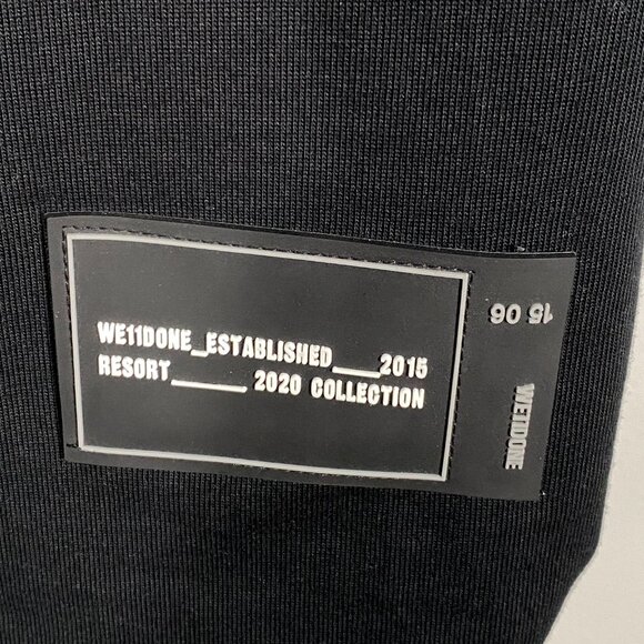 WE11DONE Black And Navy Reversible Gig T-shirt - Picture 8 of 9